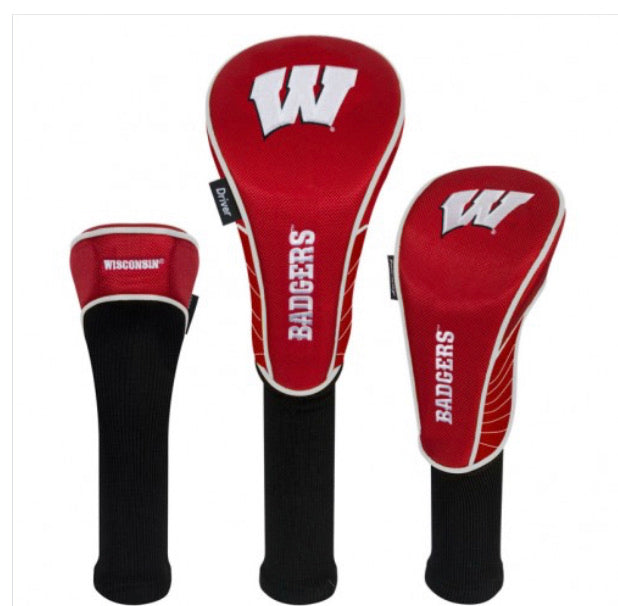 Wisconsin Badgers 3 Set Golf Headcover - AtlanticCoastSports