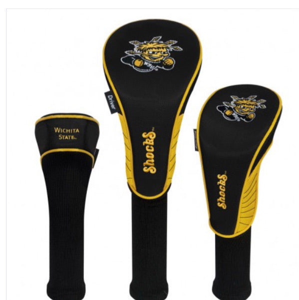 Wichita State Set of 3 Golf Head Covers - AtlanticCoastSports