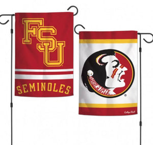 Florida State 2 SIded Garden Flag 12.5" X 18" - AtlanticCoastSports