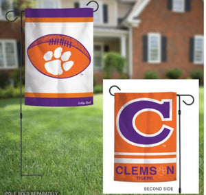 Clemson Tigers 2 Sided Garden Flag 12.5" X 18" - AtlanticCoastSports