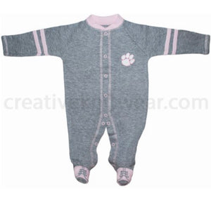 Clemson Tigers Sports Shoe Footed Romper - AtlanticCoastSports