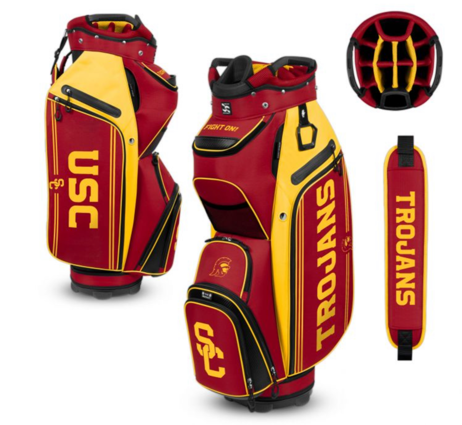 USC Trojans Cooler Cart golf Bag 3 Free Shipping - AtlanticCoastSports