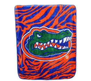 NCAA Florida Gators Soft Raschel Throw Blanket - AtlanticCoastSports