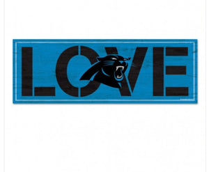 Carolina panthers wood sign 8"x 23" 1/4" - AtlanticCoastSports