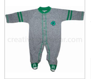 Notre Dame Fighting Irish Sports Shoe Footed Romper - AtlanticCoastSports