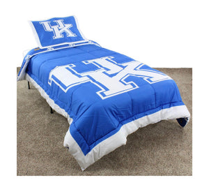 NCAA Kentucky Wildcats Reversible Comforter Set - AtlanticCoastSports