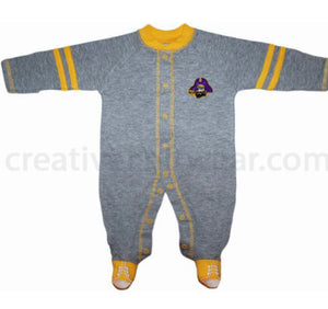 East Carolina Pirates Sports Shoe Footed Romper - AtlanticCoastSports