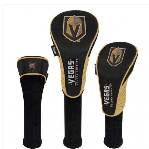 Vegas Golden Knights Golf Head Covers Set of 3 - AtlanticCoastSports