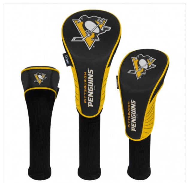 Pittsburgh Penguins Head Covers  Set of 3 - AtlanticCoastSports