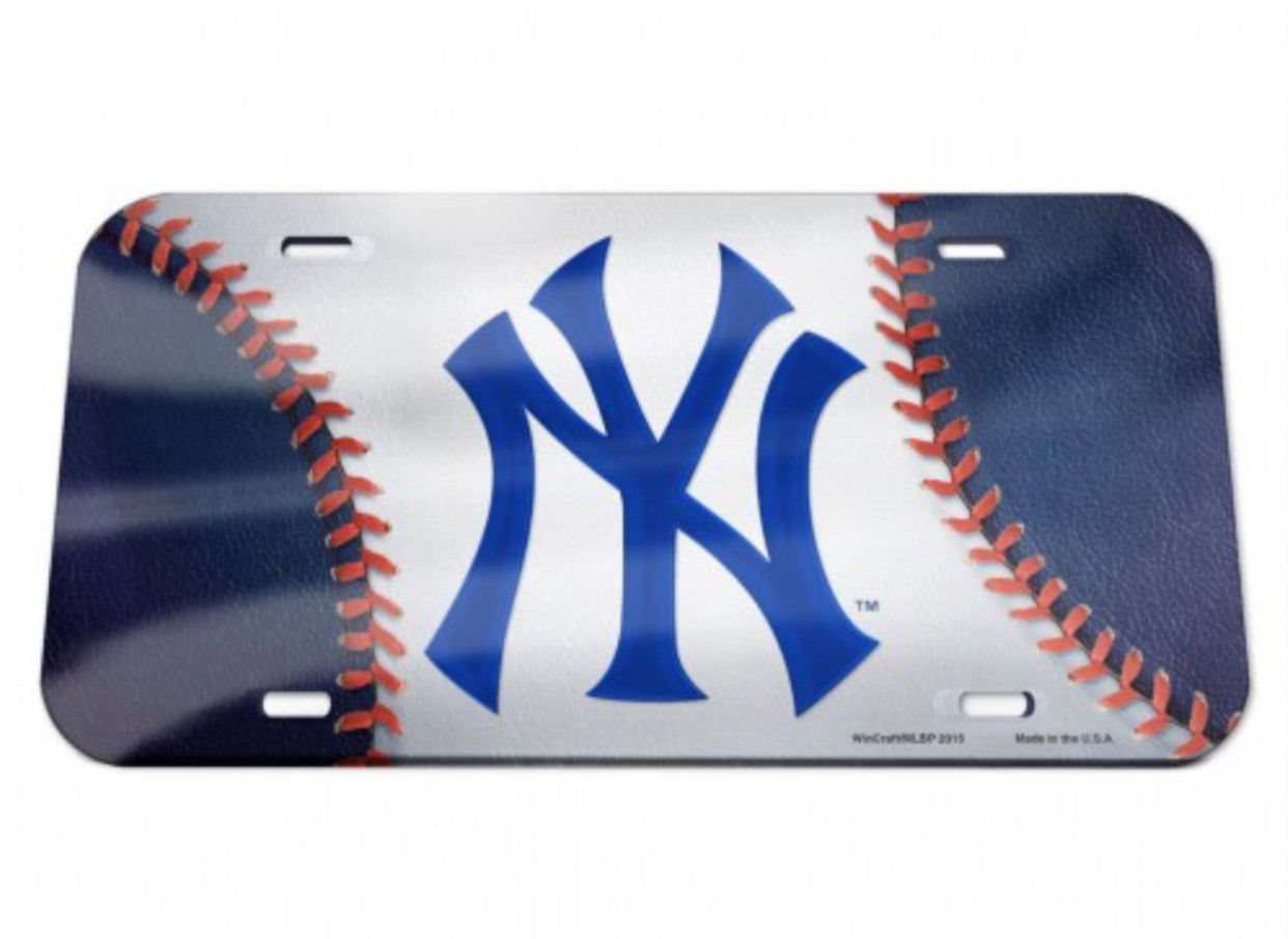 NEW YORK YANKEES SPECIALTY ACRYLIC LICENSE PLATE - AtlanticCoastSports