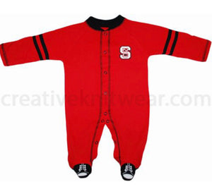 NC State Wolfpack Sports Shoe Footed Romper - AtlanticCoastSports