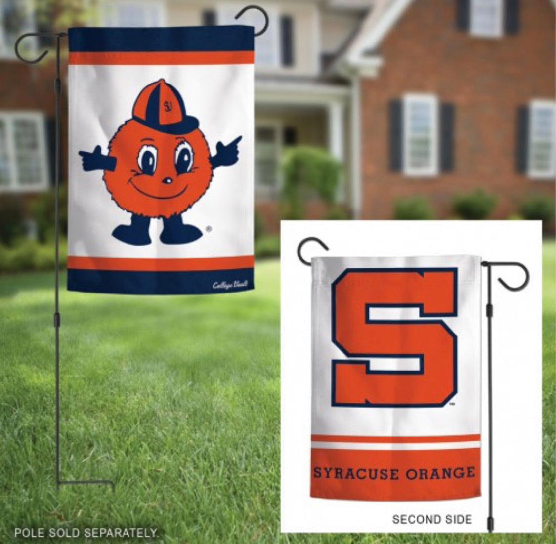 Syracuse University 2 Sided Garden Flag 12.5" X 18" - AtlanticCoastSports