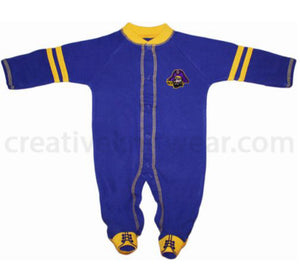 East Carolina Pirates Sports Shoe Footed Romper - AtlanticCoastSports