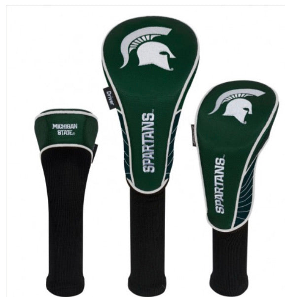 Michigan State University Spartans Set of 3 Golf Head Covers - AtlanticCoastSports