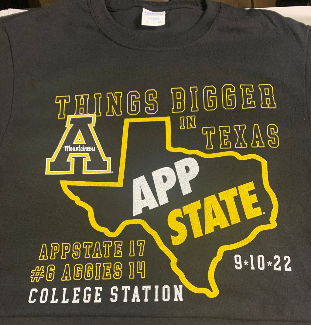 App State Bigger In Texas T-Shirts - AtlanticCoastSports