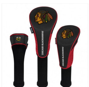 Chicago BlackHawks Golf HeadCovers Set of 3 - AtlanticCoastSports