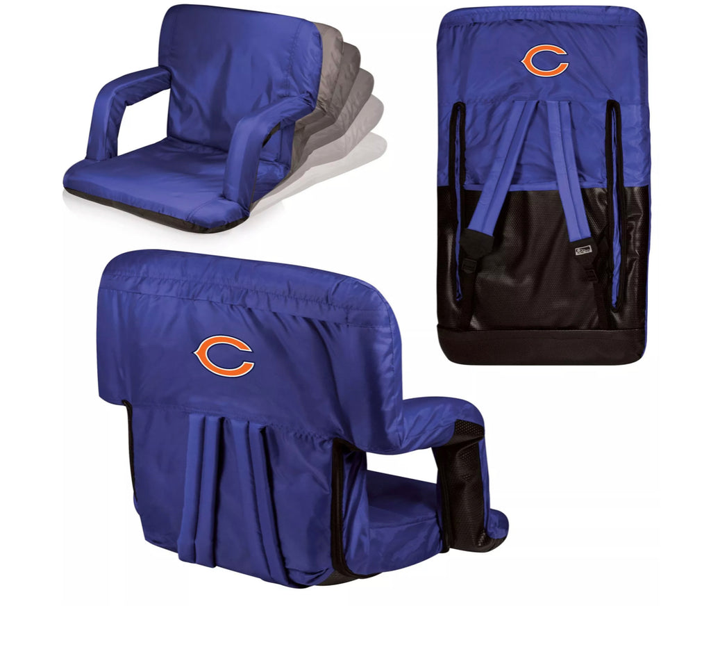 Chicago Bears Ventura Portable Reclining Stadium Seat - AtlanticCoastSports