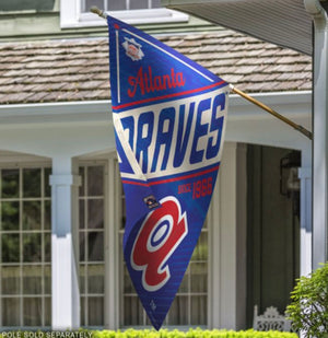 Atlanta Braves /  Cooperstown Vertical Flag 28" X 40" - AtlanticCoastSports