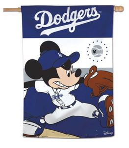 Los Angeles Dodgers / DIsney Vertical Flag 28" X 40" - AtlanticCoastSports