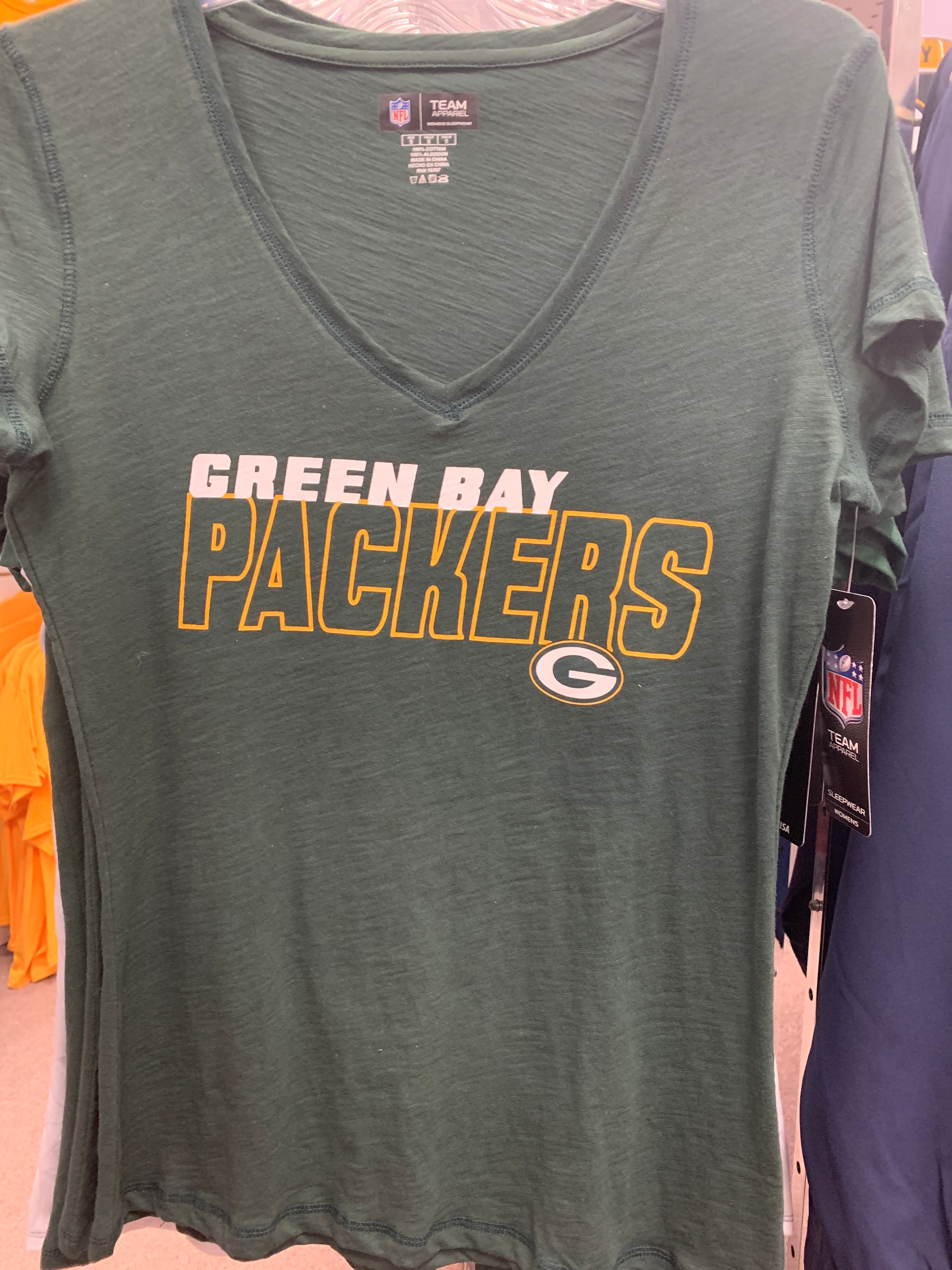 Green Bay Packers Ladies Tee - AtlanticCoastSports