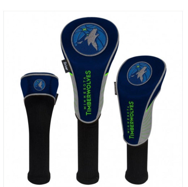 Minnesota Timberwolves Set of 3 Golf Head Covers - AtlanticCoastSports