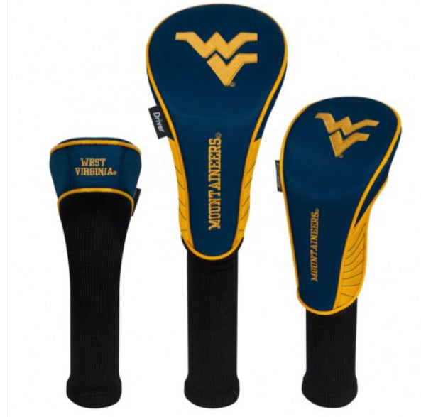 West Virginia Mountaineers 3 Set Golf Headcover - AtlanticCoastSports