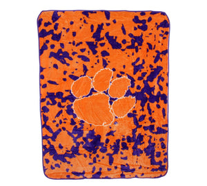 NCAA Clemson Tigers Huge Raschel Throw Blanket - AtlanticCoastSports