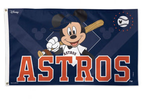 Houston Astros Mickey Mouse 3ft X 5ft House Flag - AtlanticCoastSports