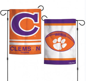 Clemson Tigers 2 Sided Garden Flag 12.5" X 18" - AtlanticCoastSports