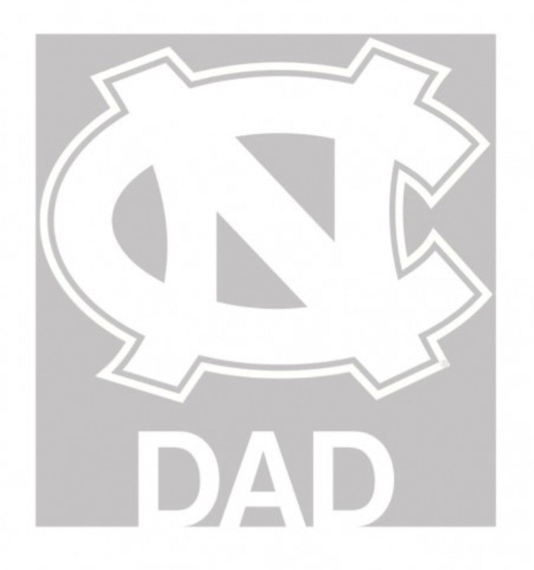 NORTH CAROLINA, UNIVERSITY OF WINDOW DECALS 4" X 6” - AtlanticCoastSports