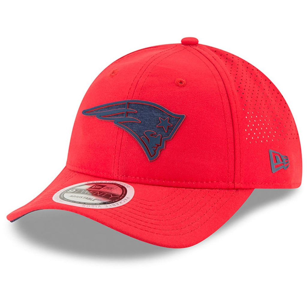 New Era New England Patriots Red 2018 Training Camp Secondary 9TWENTY Adjustable Hat M/L - AtlanticCoastSports