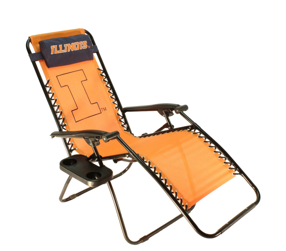 NCAA Illinois Fighting Illini Zero Gravity Chair - AtlanticCoastSports