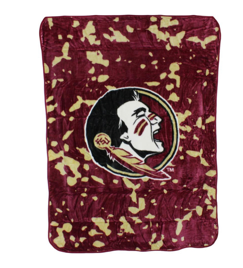 NCAA Florida State Seminoles Huge Raschel Throw Blanket - AtlanticCoastSports