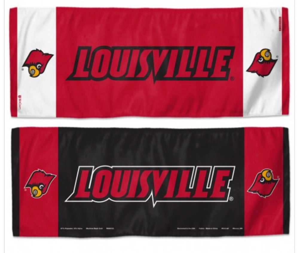 Louisville Cardinals Cooling Towel 12”X30” - AtlanticCoastSports