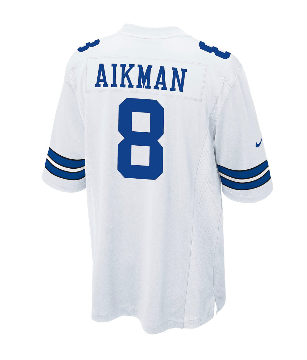 Dallas Cowboys  Troy Aikman #8 Nike White Game Replica Jersey - AtlanticCoastSports