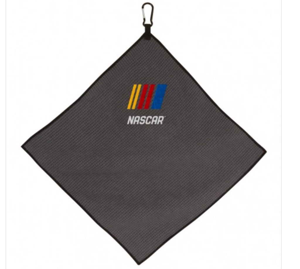 NASCAR Towel - Grey Microfiber 15" X 15" - AtlanticCoastSports