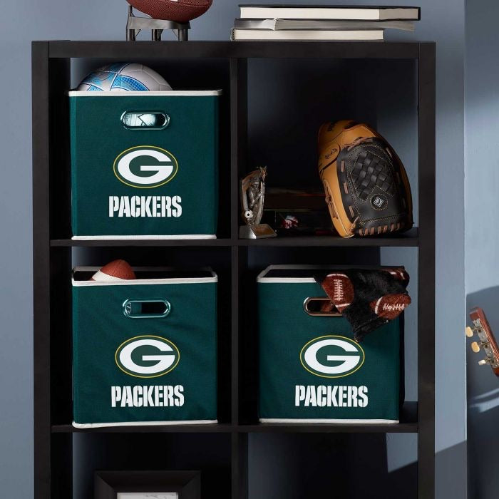 Green Bay Packets NFL® Collapsible Storage Bins - AtlanticCoastSports