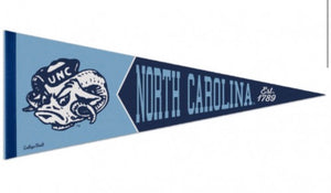 NORTH CAROLINA, UNIVERSITY OF /COLLEGE VAULT PREMIUM PENNANT 12" X 30" - AtlanticCoastSports