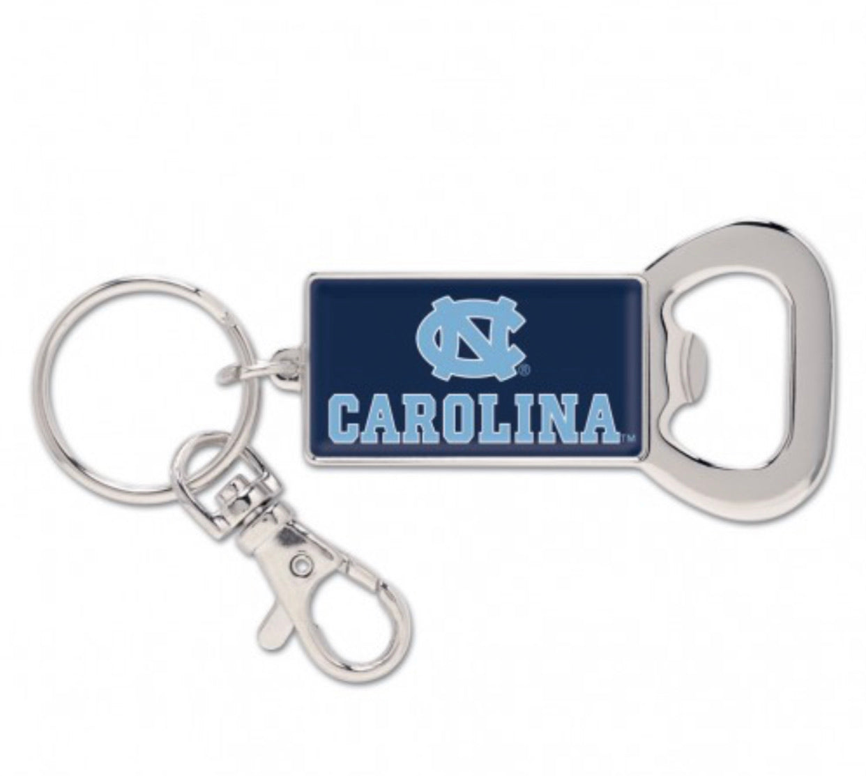 North Carolina Tar Heels Bottle Opener Key Ring Rectangle - AtlanticCoastSports