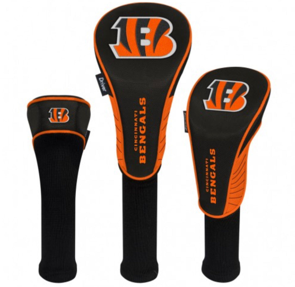 Cincinnati Bengals Set of 3 Head Covers - AtlanticCoastSports