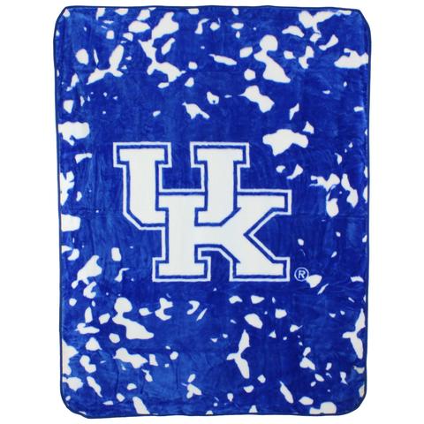 NCAA Kentucky Wildcats Huge Raschel Throw Blanket - AtlanticCoastSports