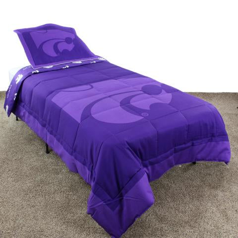 NCAA Kansas State Wildcats Reversible Comforter Set - AtlanticCoastSports