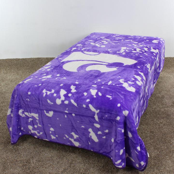 Kansas State Wildcats Throw Blanket / Bedspread 63" x 86" - AtlanticCoastSports