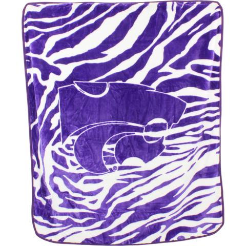 Kansas State Wildcats Soft Raschel Throw Blanket - AtlanticCoastSports