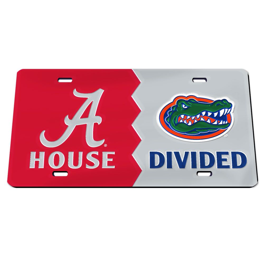 Alabama Vs Florida Acrylic Classic License Plate - AtlanticCoastSports