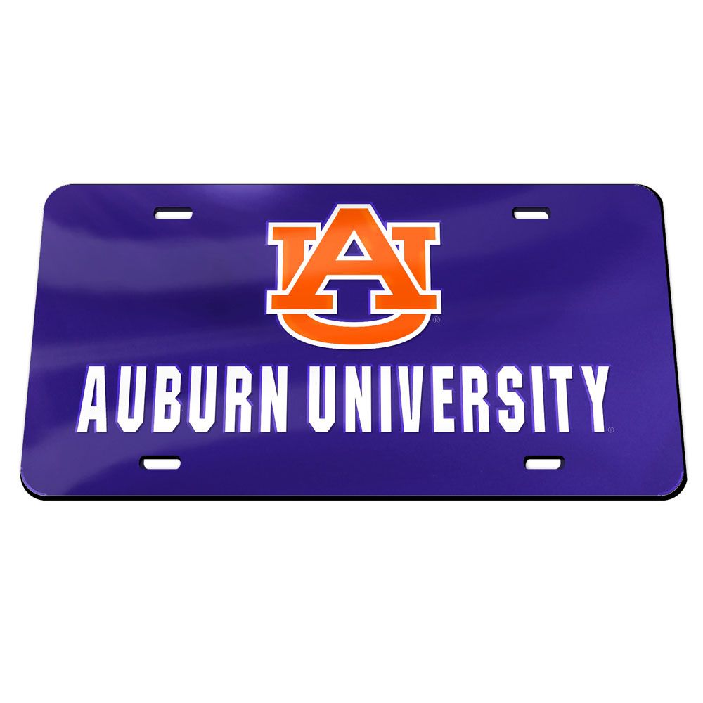 Auburn Tigers Acrylic Classic License Plates - AtlanticCoastSports