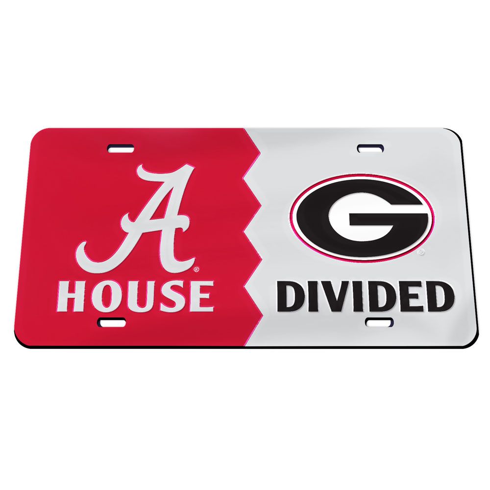 Alabama Vs Georgia Acrylic Classic License Plate - AtlanticCoastSports