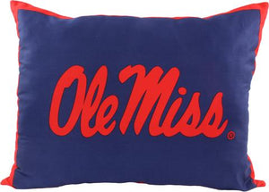 NCAA Ole Miss Rebels Fully Stuffed Big Logo Pillow - AtlanticCoastSports
