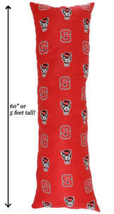 NCAA NC State Wolfpack Printed Body Pillow - AtlanticCoastSports