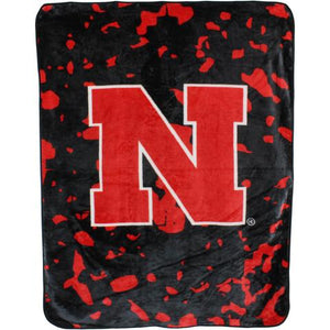 NCAA Nebraska Cornhuskers Huge Raschel Throw Blanket - AtlanticCoastSports